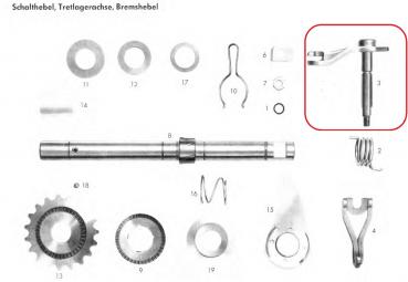 SCHALTHEBEL ZUENDAPP 247 05 614